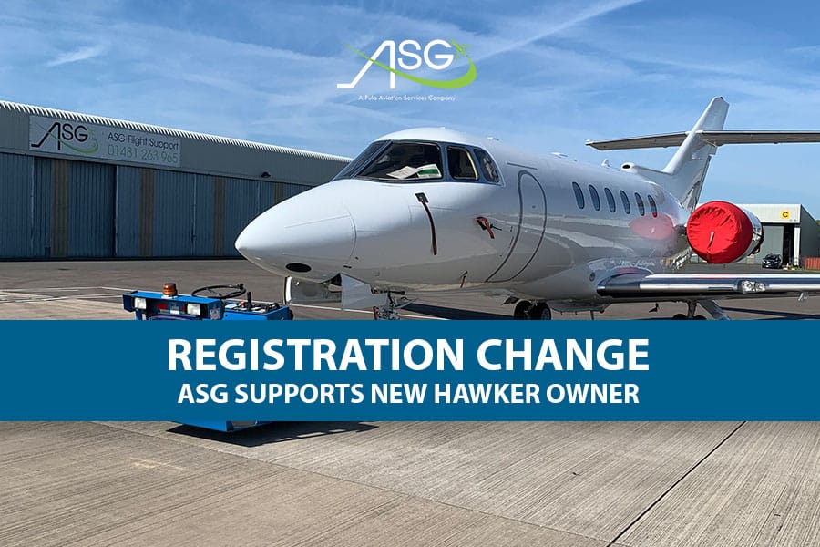 Registration Change – ASG Supports New Hawker owner